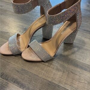 Gianni Bini Rose Gold Block Heels